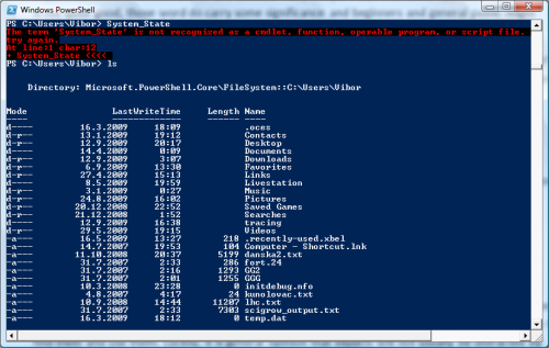 Microsoft's PowerShell console-based UI