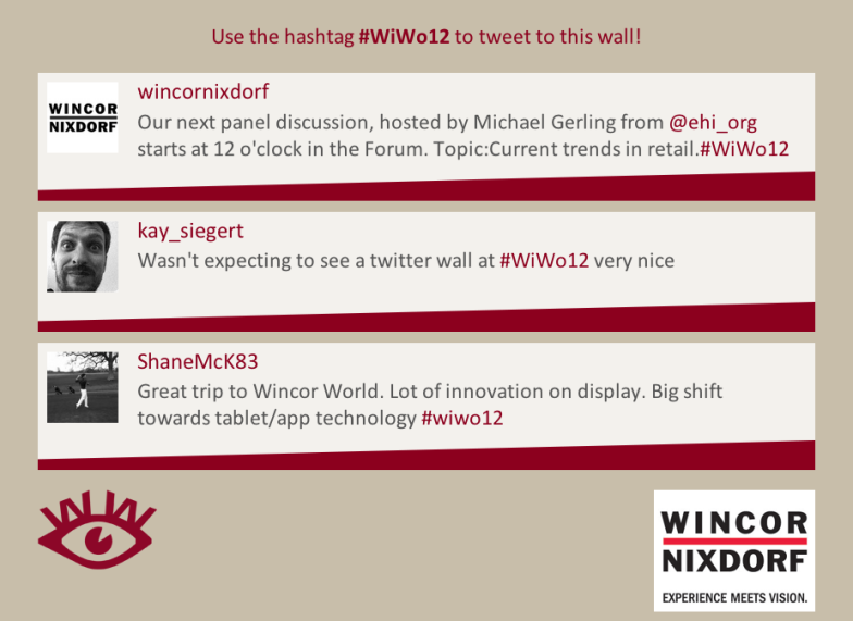 Wincor Nixdorf Wall Of Tweets Screenshot